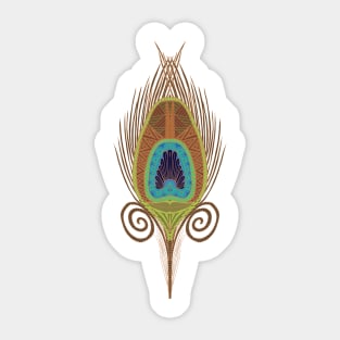 Peacock Feather Sticker